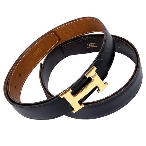 hermes traditional black and tan reversabel belt|Hermes belt buckle.